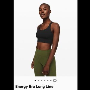 *NWOT* Lululemon “Energy Long Line” bra, Blush